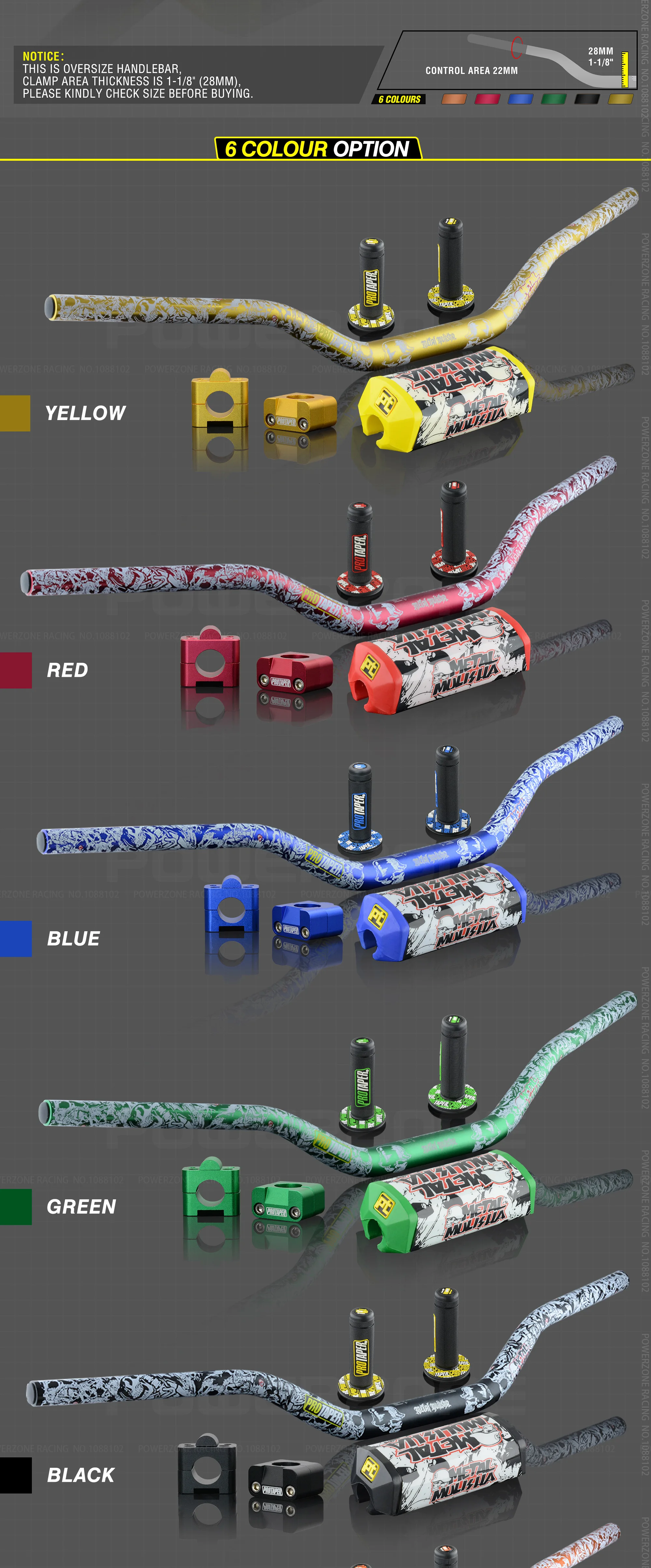 Руль для Pro Taper Pack Bar 1-1/" Классическая дверная ручка барные Колодки Ручки Pit Pro Racing Dirt Pit Bike мотоцикл с адаптер cnc