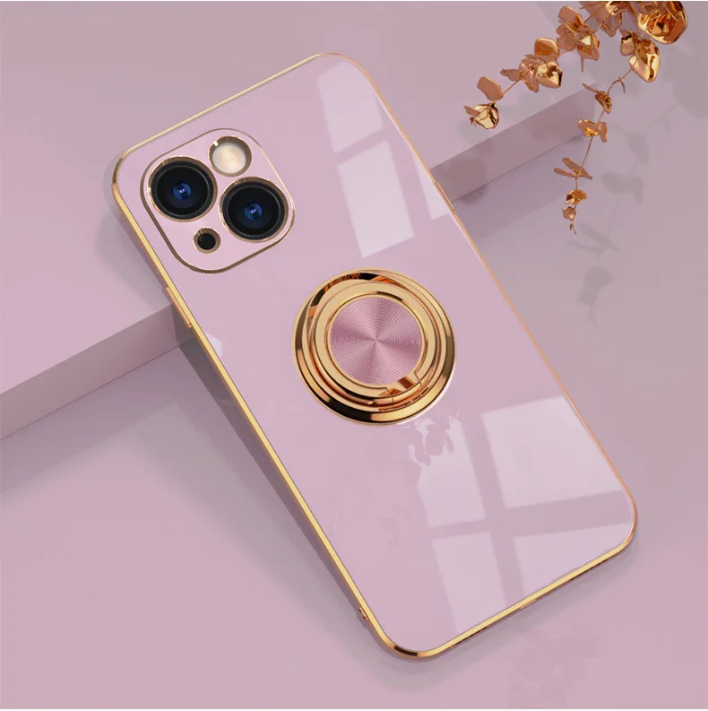 Silicone Cover For iPhone 13 12 Pro Max 11 Pro Max Case For iPhone13 13 X R Xs Xr 7 8Plus luxury Plating Case for iphone11 Cover