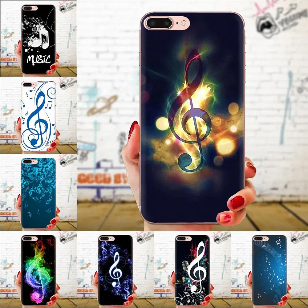 For Samsung Galaxy A10 A20 A20E A3 A40 A5 A50 A7 J1 J3 J4 J5 J6 J7 2016 2017 2018 TPU Patterns I Love Music | Мобильные телефоны и