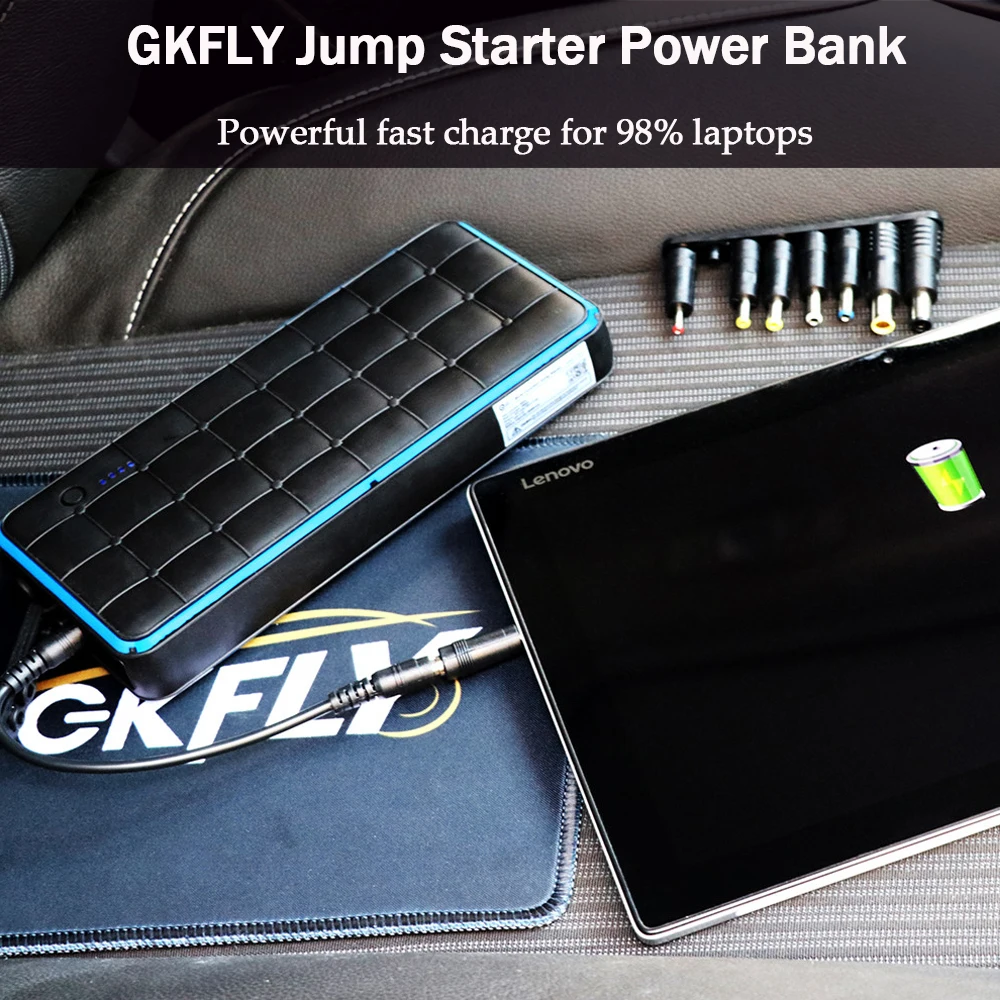 GKFLY водонепроницаемый 28000 мАч автомобильный стартер Power Bank 12V 1000A портативное