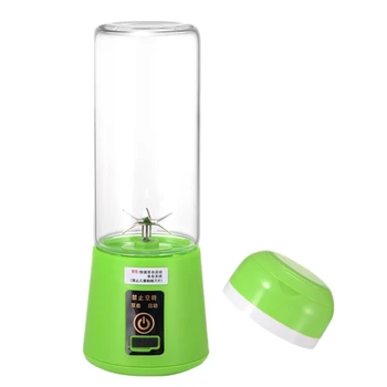 

420Ml-600mL Portable Juice Blender Usb Juicer Cup Multi-Function Fruit Mixer 4 Blade Mixing Machine Smoothies Baby Food Green