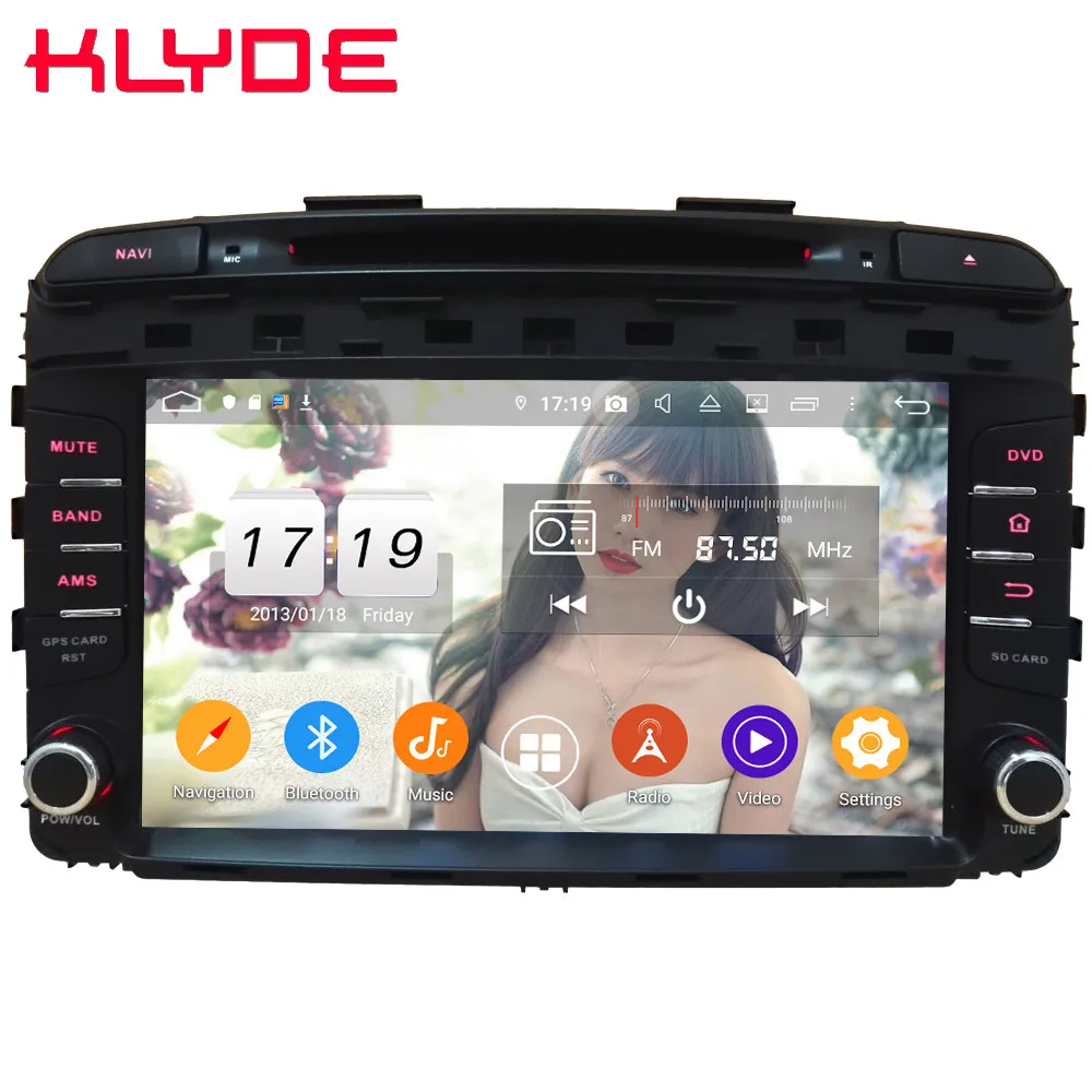 

Klyde 9" IPS 4G WIFI Android 9.0 Octa Core 4GB RAM 64GB ROM DSP BT Car DVD Multimedia Player Radio GPS For Kia Sorento 2014-2017