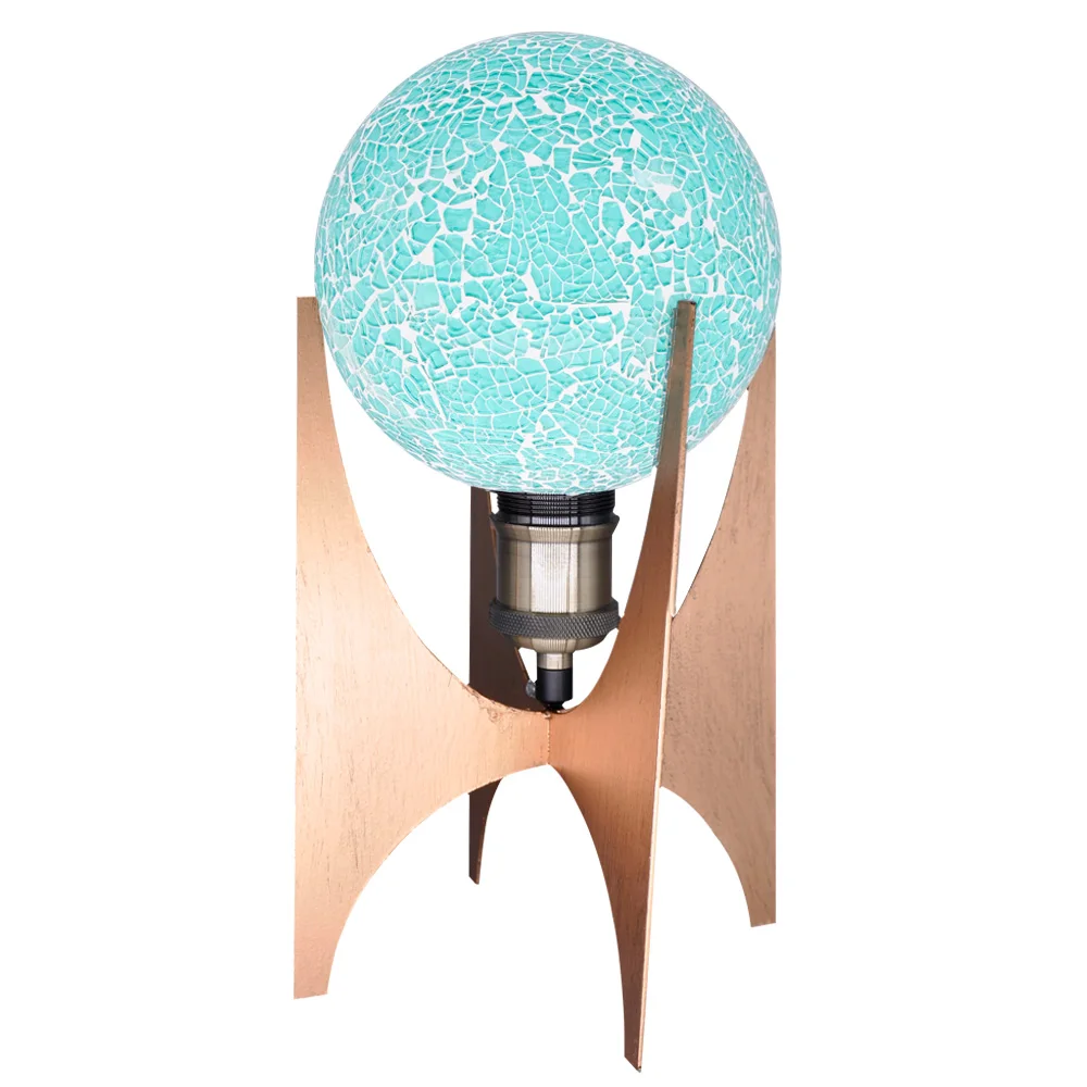 

Artpad Moonlight Glass Table-lamp, Romantic Glass Bedside-lamp, Home Decoration Light with Plug and Button Switch