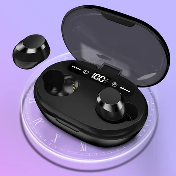 

TWS C8S Bluetooth Headset 9D Stereo HiFi Earphones Touch-Control Headphones IPX7 Waterproof Earset Power Bank With Mic