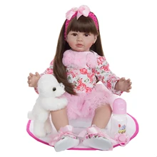 60 см силиконовые игрушки Reborn Baby Doll 24 дюйма винил принцесса девочка ребенок малыш гиперреалистичный подарок на день рождения игровой дом игрушки Bonecas