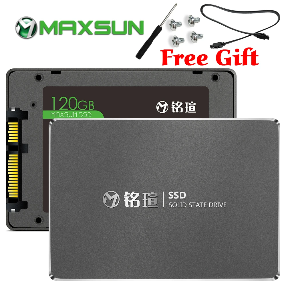 Внутренний твердотельный накопитель MAXSUN ssd 120 ГБ 128 240 480 2 5 дюйма sata iii Трехлетняя