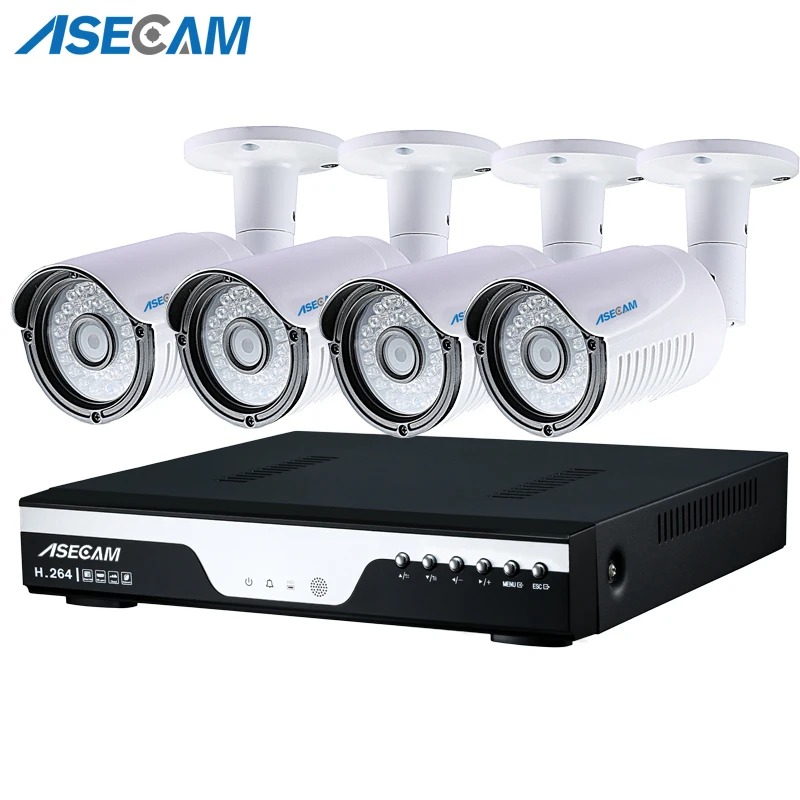 

Super 4MP 4CH HD CCTV Camera DVR AHD Outdoor Security Camera System Kit P2P Surveillance Motion detection Infrared Night Vision