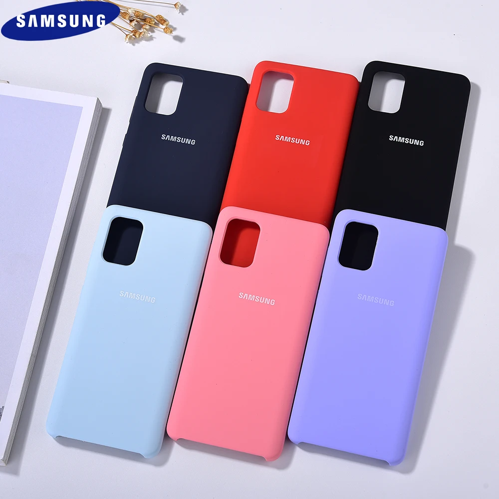 Оригинальный чехол для Samsung M31S A21S A11 A31 A41 A51 A71 A01Core жидкий силиконовый мягкий
