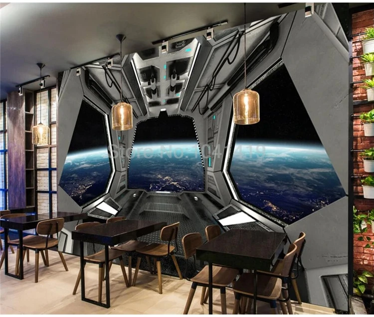 personalizado, Bar KTV, fundo do restaurante, Wall