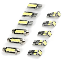 Lampe d'intérieur LED pour VW Golf 5, 11 pièces, Canbus blanc parfait, dôme, carte, Kit d'ampoule pour VW Golf 5 