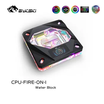Bykski CPU Water Cooling Block,temperature Digital Display Intelligent Temperature Monitoring Cpu Block for INTEL LGA2011 X99 bykski b vga sc al gpu block connection module with temperature display