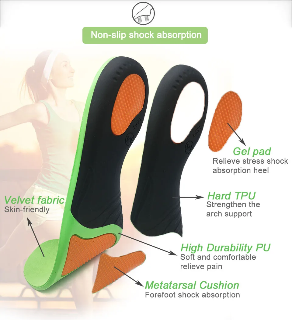 Green orthopedic insole5
