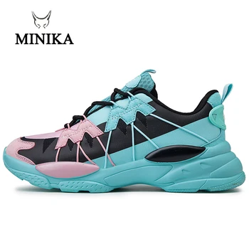 

New Men Running Shoes Sneakers Outdoor Buty Breathable Light Jogging Men Leather Walking Sport Shoes Zapatillas Hombre Deportiva