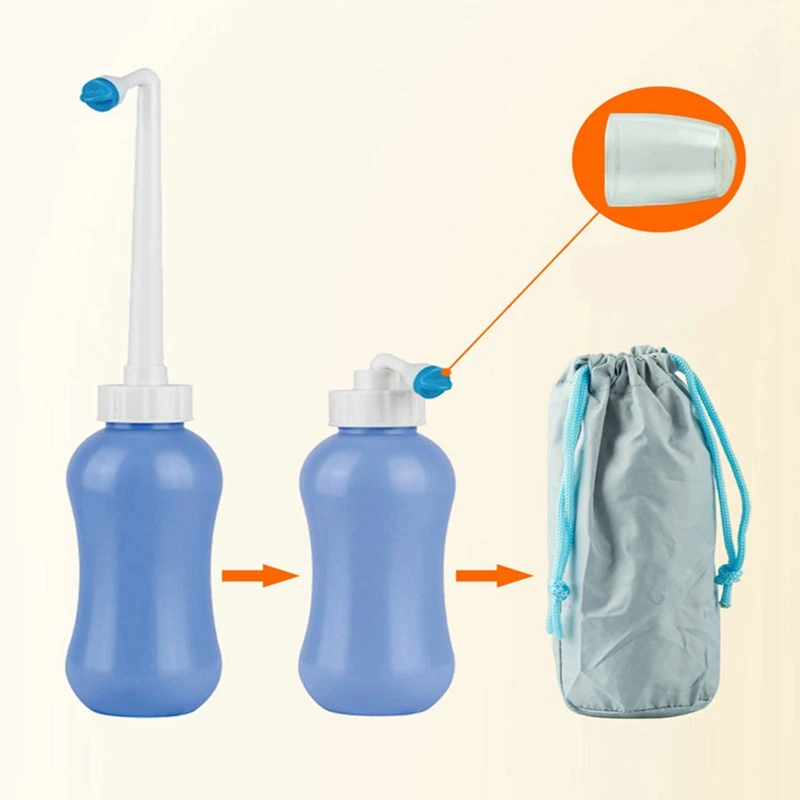 Новый портативный ручной опрыскиватель для биде персональный очиститель гигиеническая бутылка спрей для мытья Путешествия биде