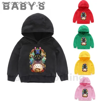 

Children Hooded Hoodies Kids Toothless&Stitch&Pikachu&Totoro Cartoon Sweatshirts Baby Pullover Tops Girls Boys Clothes,KMT5323