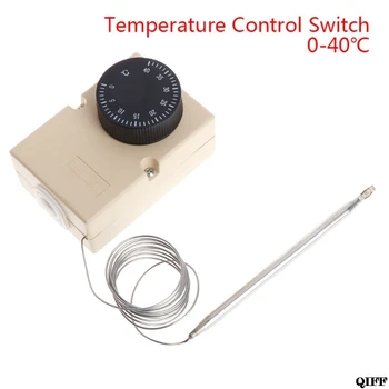 

AC220V 0-40C Temperature Switch Capillary Thermostat Controller w waterproof box