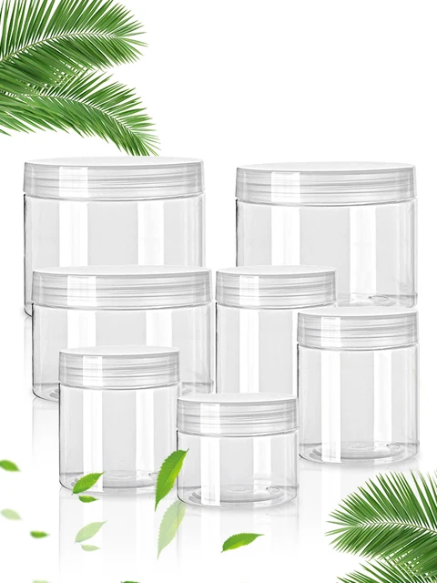 Refillable Clear Plastic Jar 100ml With Aluminum Airtight Lid Sold Empty  DIY Skincare, Kitchen, Craft Storage Pots, Herbs, Jar With Lid 
