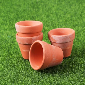

12Pcs 3x3cm Mini Terracotta Pot Clay Ceramic Pottery Planter Cactus Flower Pots Succulent Nursery Pots for Plants Crafts