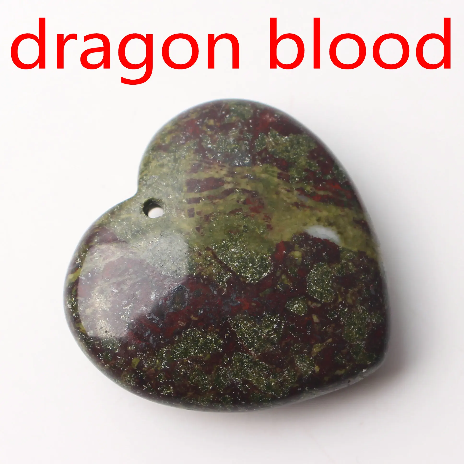 Dragon blood stone Натуральный кристалл Аметист Роза Кварц сердце форма кулон с отверстием ожерелье аксессуары ювелирных изделий камень, реики целебный подарок - Цвет: Dragon blood stone
