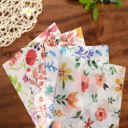 Enveloppes en papier semi transparentes, lot de 10 pièces, lot de 4 enveloppes imprimées, petites couvertures fraîches, fournitures scolaires et de bureau 