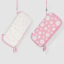Sakura-funda de transporte rosa para Nintendo Switch Lite, carcasa dura portátil, Estuche de transporte de viaje para Nintendo Switch NS y accesorios