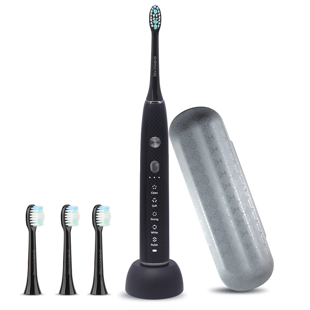 Sarmocare Ultrasonic Sonic Electric Toothbrush Rechargeable S600 5 models Wireless IPX7 Waterproof Vibrator For Toothbrushes Sarmocare Ultrasonic Sonic Electric Toothbrush Rechargeable S600 5 models Wireless IPX7 Waterproof Vibrator For Toothbrushes
