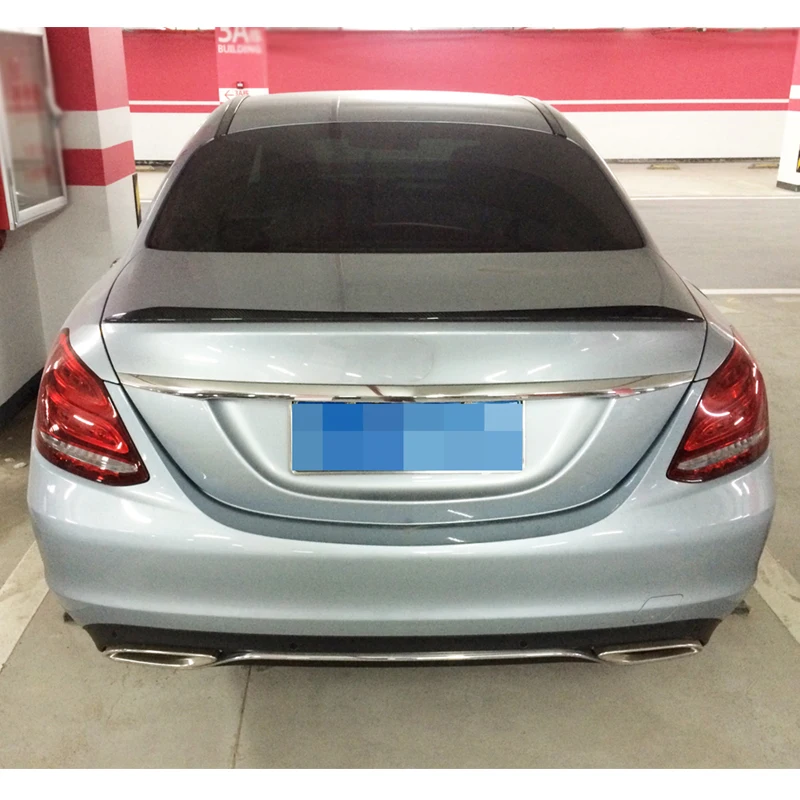 Для Mercedes Benz W205 C Class C180 C200 C250 C63 AMG Sedan 2015 2016 2017 задний спойлер багажника Boot губ крыло