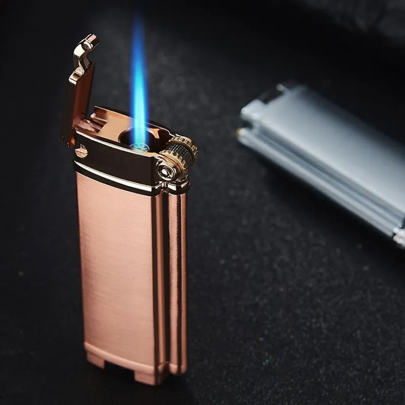 Портативная Персонализированная металлическая зажигалка ветрозащитная