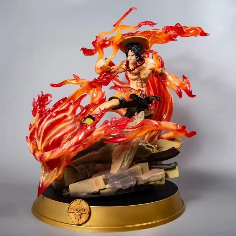 Japanese Anime Statue ONE PIECE Portgas D Ace With Fire Fist Battle Ver. GK PVC Action Figure luffy Zoro Model Toys Brinquedos