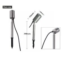 Светодиодный садовый светильник из нержавеющей стали, водонепроницаемый IP65 светильник для лужайки, ландшафтный светильник 5 Вт GU10, Точечный светильник s