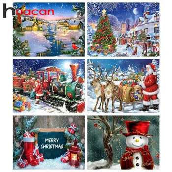 

Huacan Diamond Painting 5d Santa Claus Full Square Drill Diamond Embroidery Sale Christmas Tree Handicraft Wall Art Home Decor