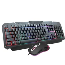 Механическая клавиатура, мышь, набор, USB Проводная компьютерная игровая клавиатура, компьютерная мышь с подсветкой для ноутбука, ПК, игровой плеер, комплект оборудования