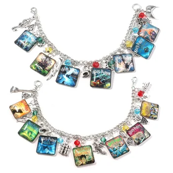 

MIQIAO Movie Film Accessories Potter Magic Kpop Anime Bracelet for Women Men Friends Gift Harry Book Cover Wrist Band Jewellery