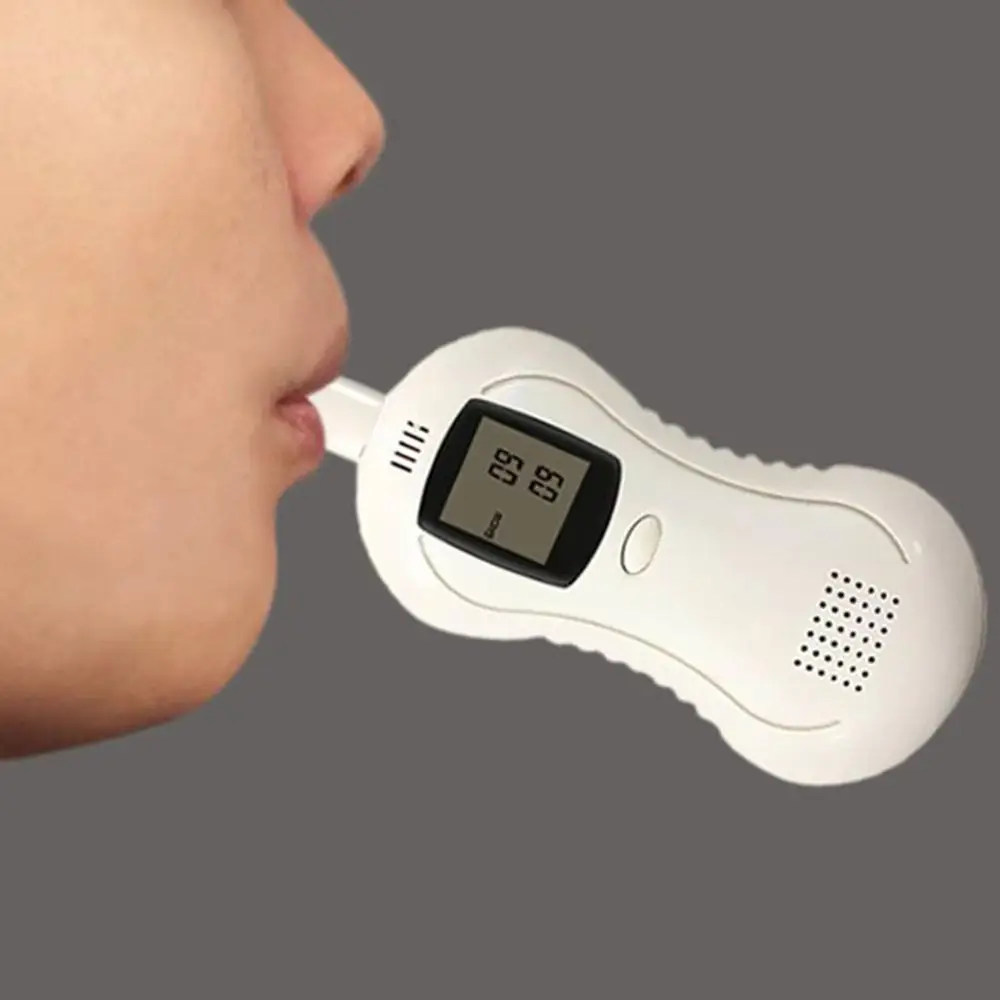 Профессиональный Цифровой Тестер дыхания Алкотестер с светодиодный дисплей
