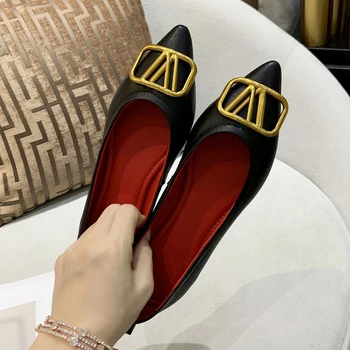 

VL V VENVENLI French business dress leather shoes women 2020 top cow leather shoes thick heel casual leather shoes gift box