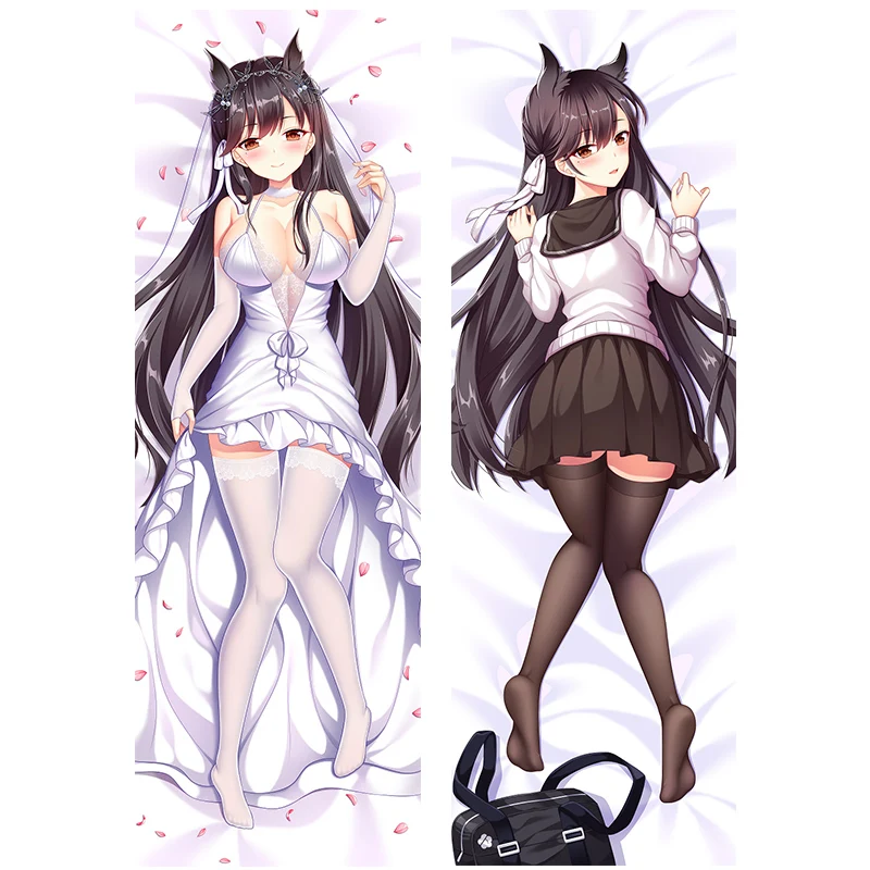 Японские Аниме наволочки Atago Azur переулок сексуальная девушка обнимает тело Dakimakura