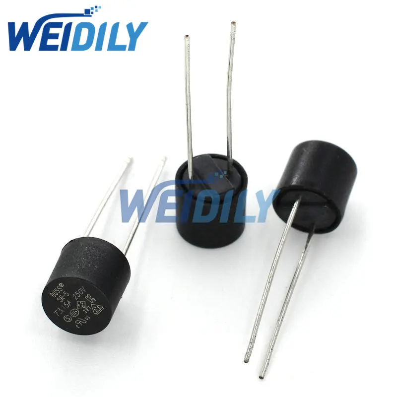 Glass Fuse Kit 20PCS Cylindrical Fuse 0.5A 1A 1.6A 2.5A 3.15A 4A 5A 6.3A 250V Slow Blow Fuses T0.5A T1A T2A T3A T3.15A T6.3A 250v SR-5 2 Pins
