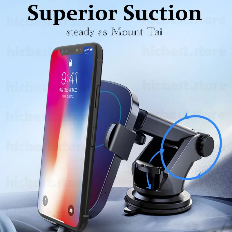 Беспроводное Автомобильное зарядное устройство держатель телефона для iPhone Samsung