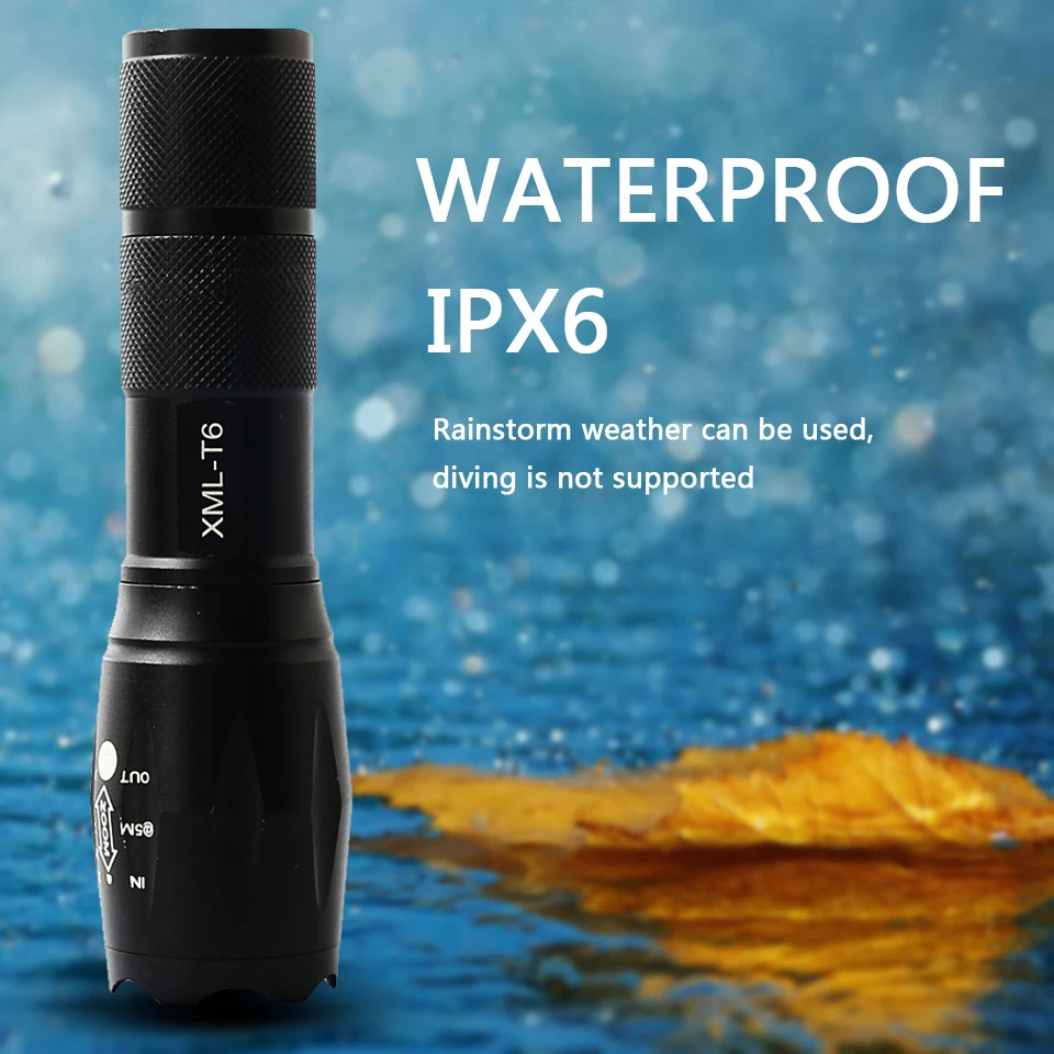 Led flashlight Ultra Bright torch XM-L T6 XM-L2-U3 Hunting Camping light 5 switch Modes Zoomable Bicycle Light use 18650 battery Led flashlight Ultra Bright torch XM-L T6 XM-L2-U3 Hunting Camping light 5 switch Modes Zoomable Bicycle Light use 18650 battery