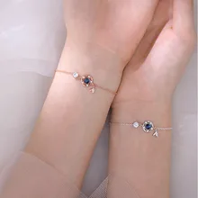 Браслеты из стерлингового серебра 925 пробы, двухслойные браслеты и браслеты для женщин и девушек, свадебные украшения