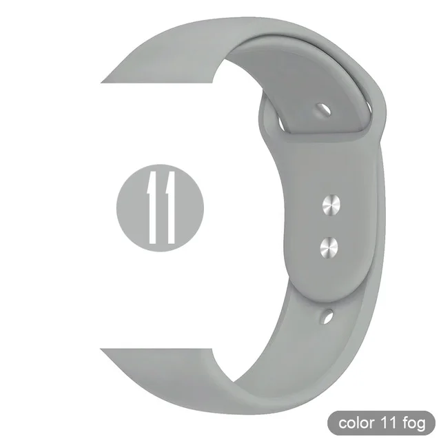 Спортивный ремешок Weiche Silikon für Apple Uhr 5 4 3 2 1 38 мм 42 мм ремешок Gummi нарукавная повязка für Iwatch серия 5 4 40 мм 44 мм - Цвет ремешка: Черный белый