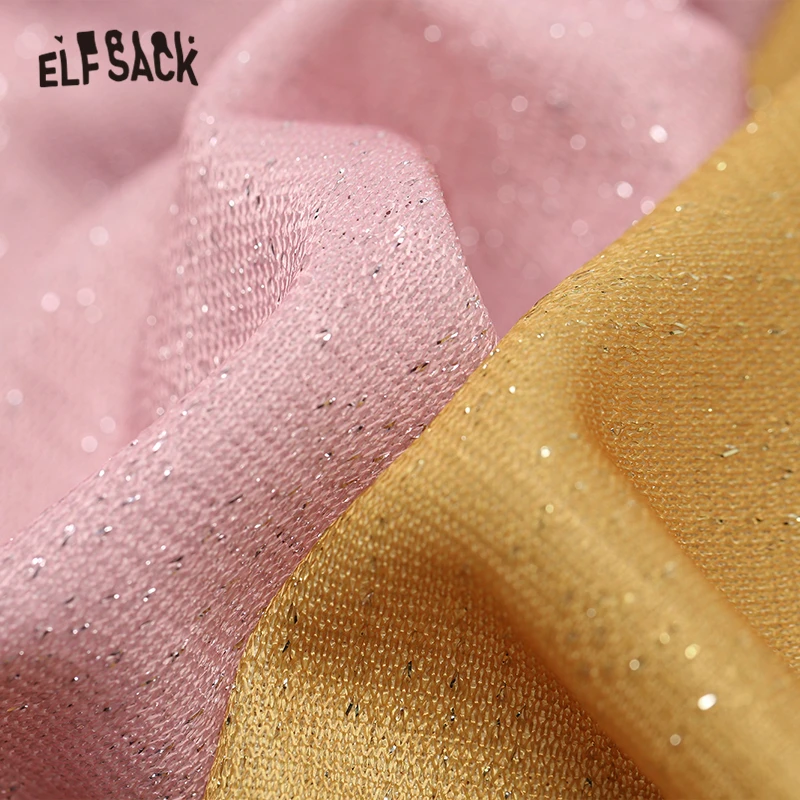 ELFSACK, розовый цветочный принт, корейский стиль, длинный рукав, рубашка для женщин, топ, осень, консервативный стиль, приталенная, повседневная женская футболка