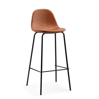 

Nordic bar stools, simple industrial style, creative backrest, coffee restaurant, high stools, two for sale