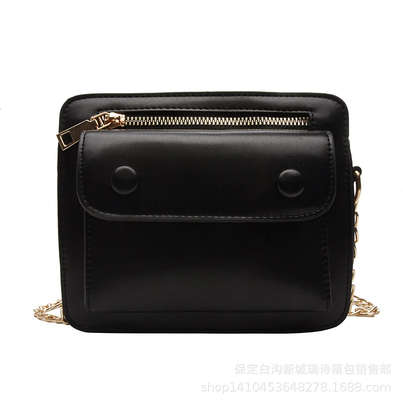 

France Non-mainstream Bag Western Style Bag WOMEN'S Bag 2019 New Style Korean-style Versatile Shoulder Bag Summer Textured Squar