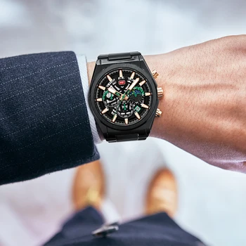 

MINI FOCUS Chronograph Watch Men 2020 Top Brand Luxury Mens Watches Business Wristwatch Male Stainless Steel Relogio Masculino