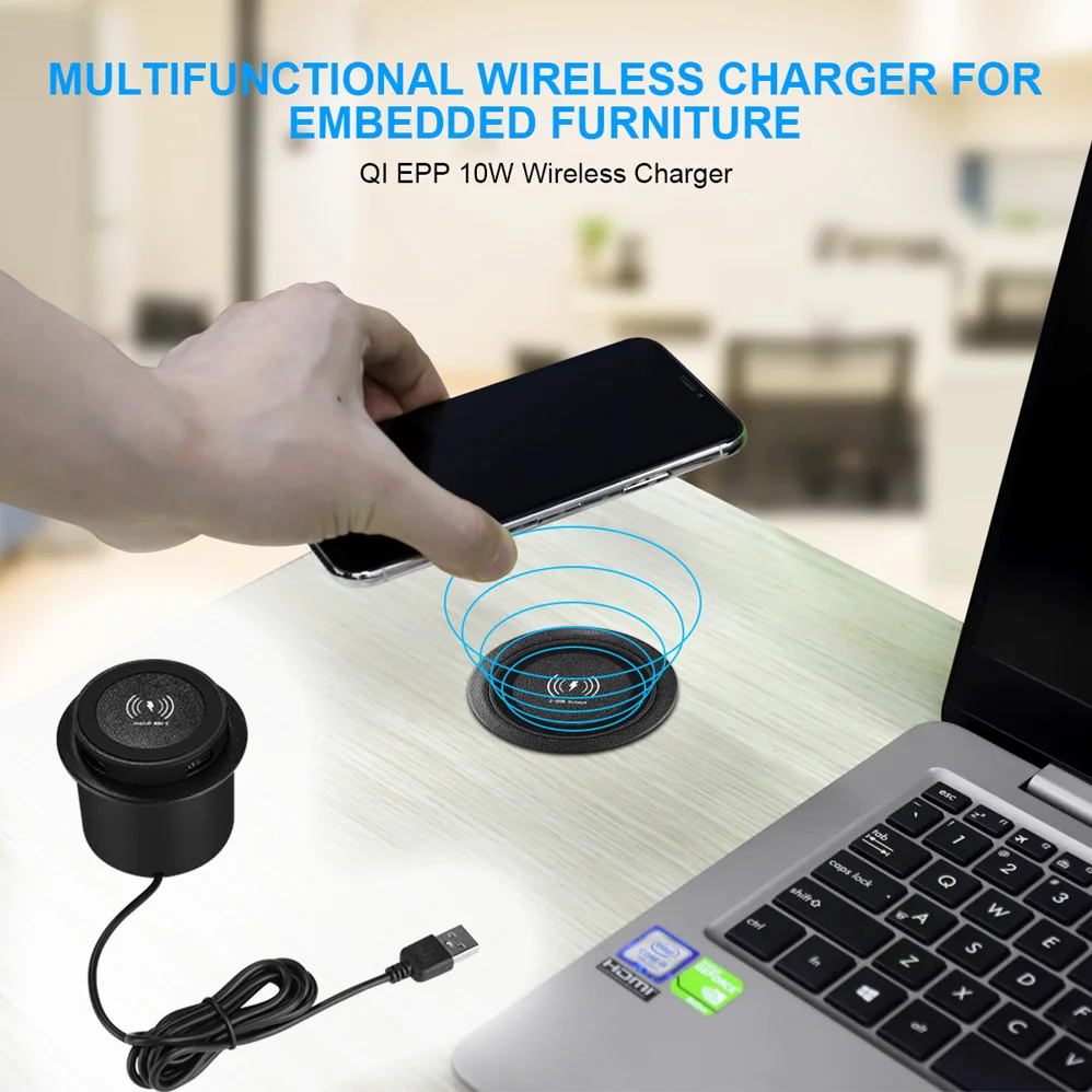 30 Вт Быстрый Беспроводной Зарядное устройство настольное встроенное крепление