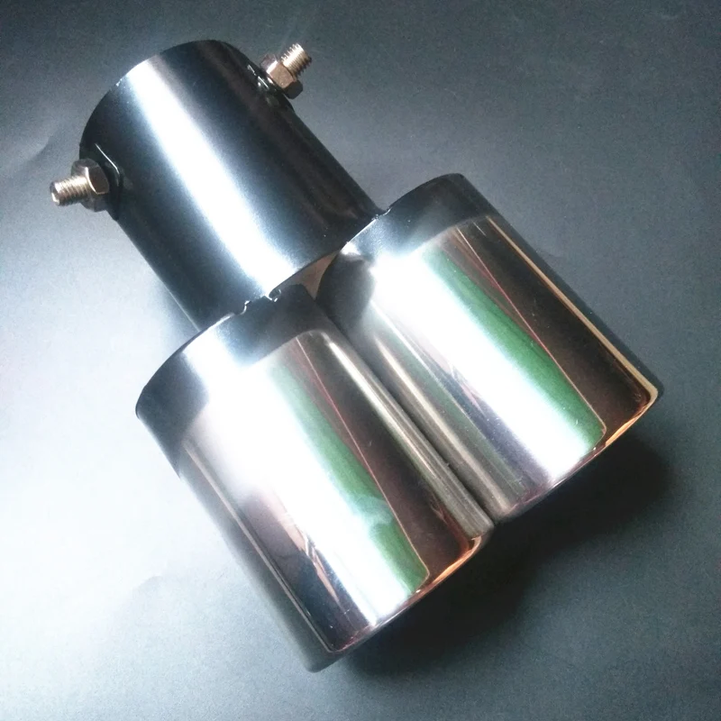 Автомобильный Универсальный глушитель выхлопной трубы из нержавеющей стали для