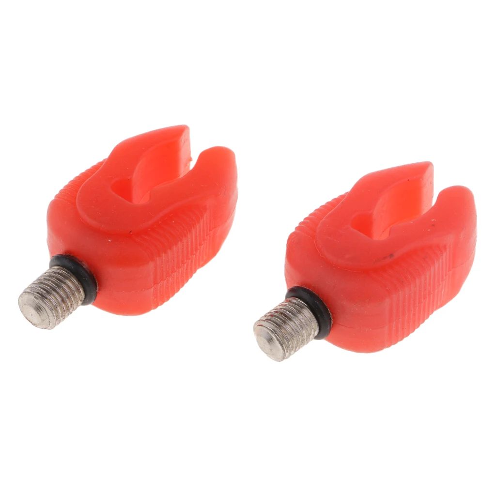 2pcs Fishing Rod Rest Holder Red/Blue Silicone Butt Rod Pod Stand Bracket