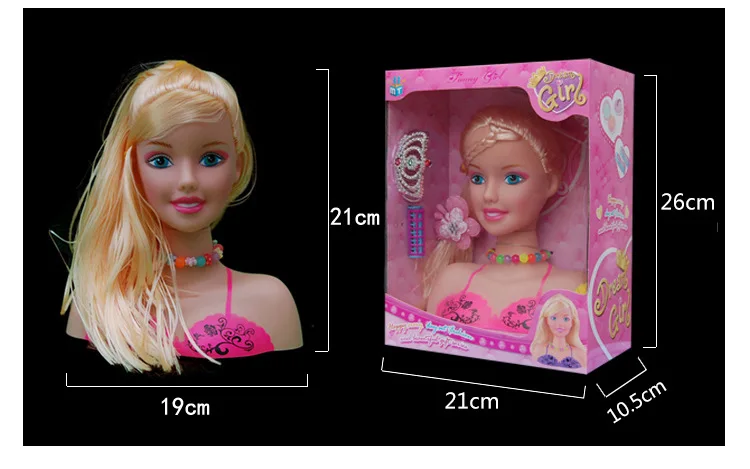 DIY Toys for Girls Princess Doll Makeup Cosmetics Kit Creative New Year Christmas Birthday Gift Children Hair Braid Accessories (17)