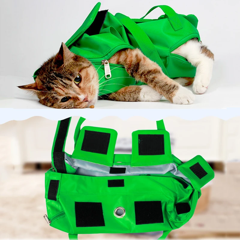 Cat Carrier Bag For Cleaning Ear Trimming Nail Injection and Feeding Medicine Pet